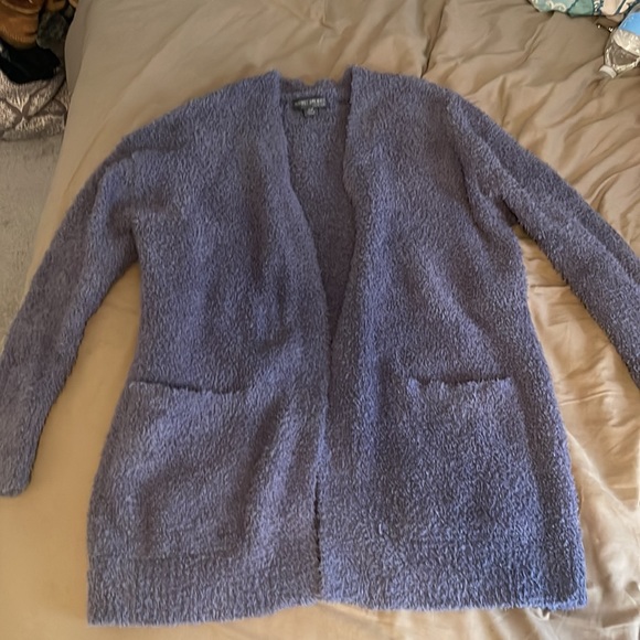 Barefoot Dreams® CozyChic™ Cardigan in Deep Sea Blue - Picture 6 of 7